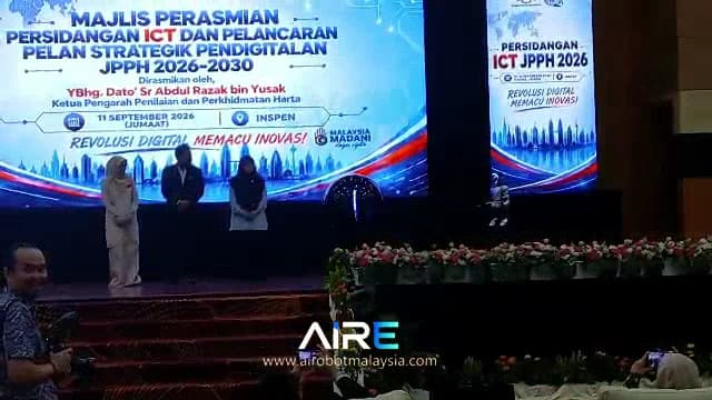Robot appearance during a launch ceremony